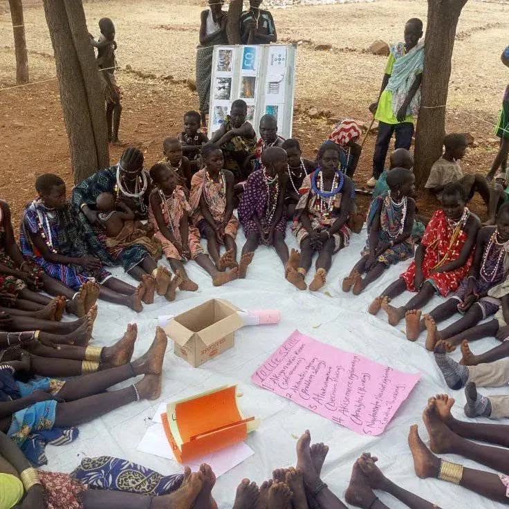 Young participants engaged in a Bonga facilitation session in Namuton