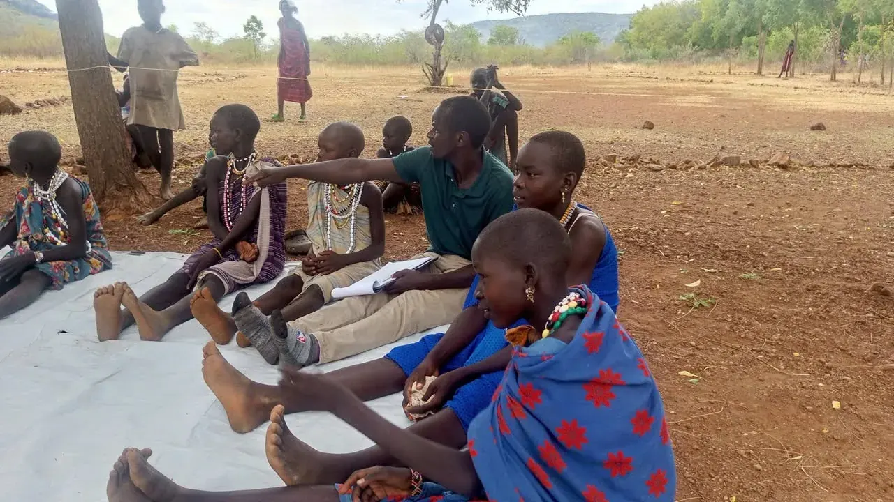 Bonga girls developing confidence and practical skills during a weekly session