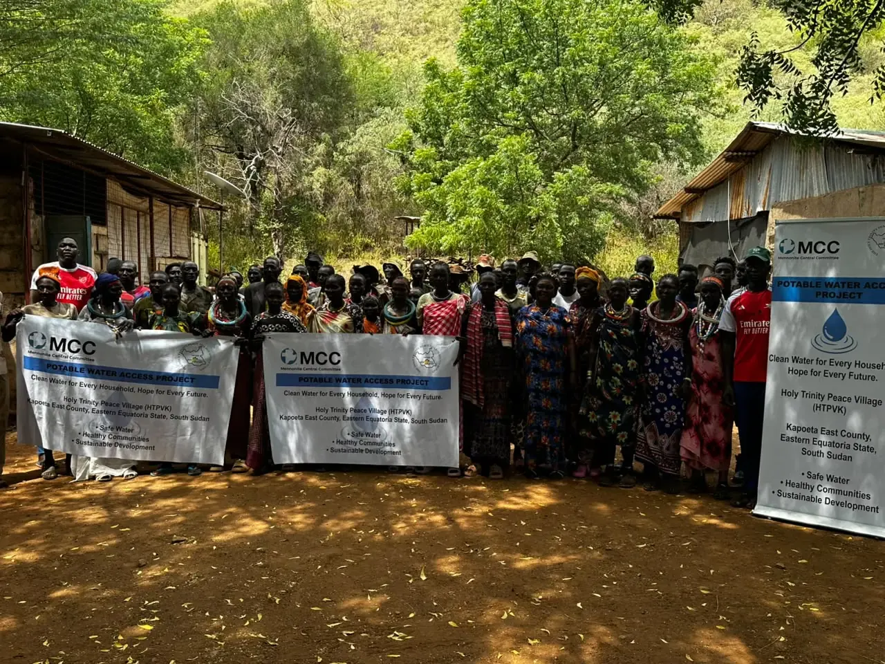 Community members and local leaders gathered during the MCC WASH project inception meeting in June