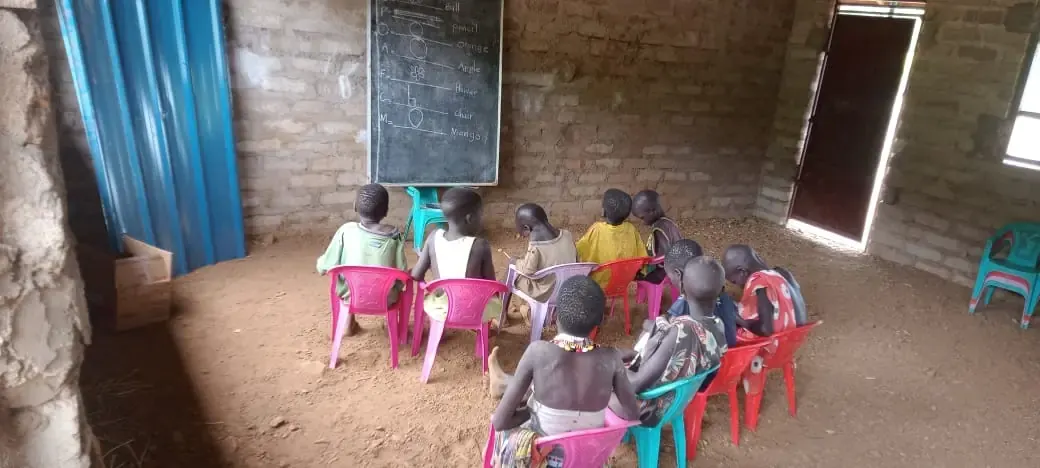 Nursery learners taking part in classroom activities during June
