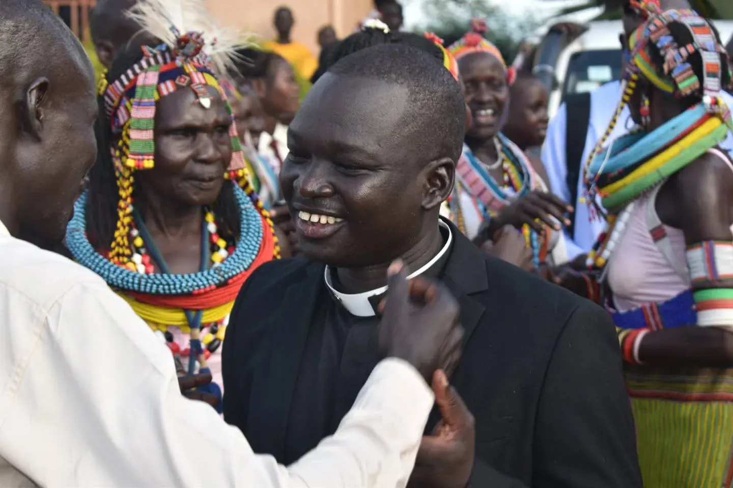 Main ordination celebration image in Torit for Fr. Leon Longumo